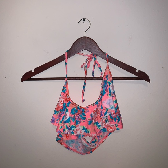 Forever 21 Other - Forever 21 Pink & Blue Floral Swim top size M